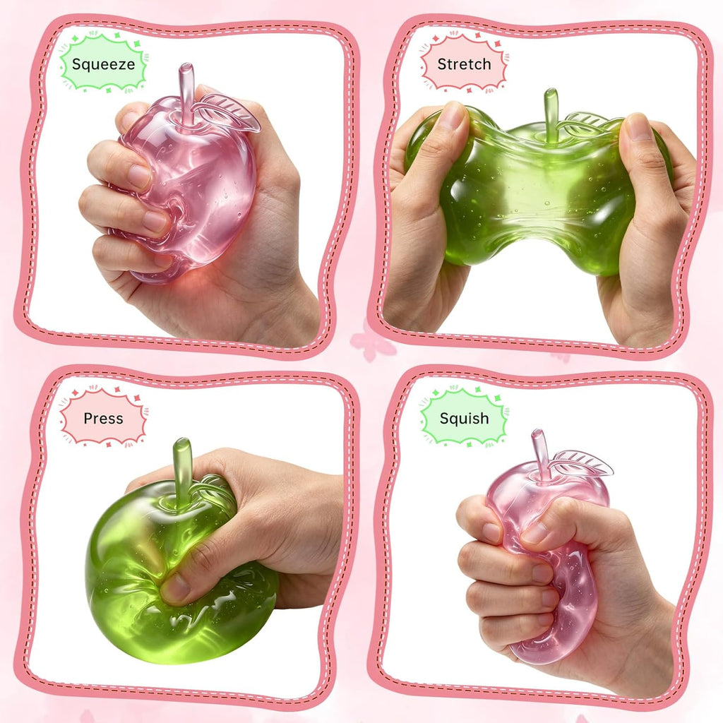 Stress Relief Toy, Apple Squishy (Green)