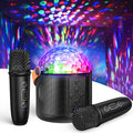 Portable Bluetooth Speaker with 2 Wireless Microphones