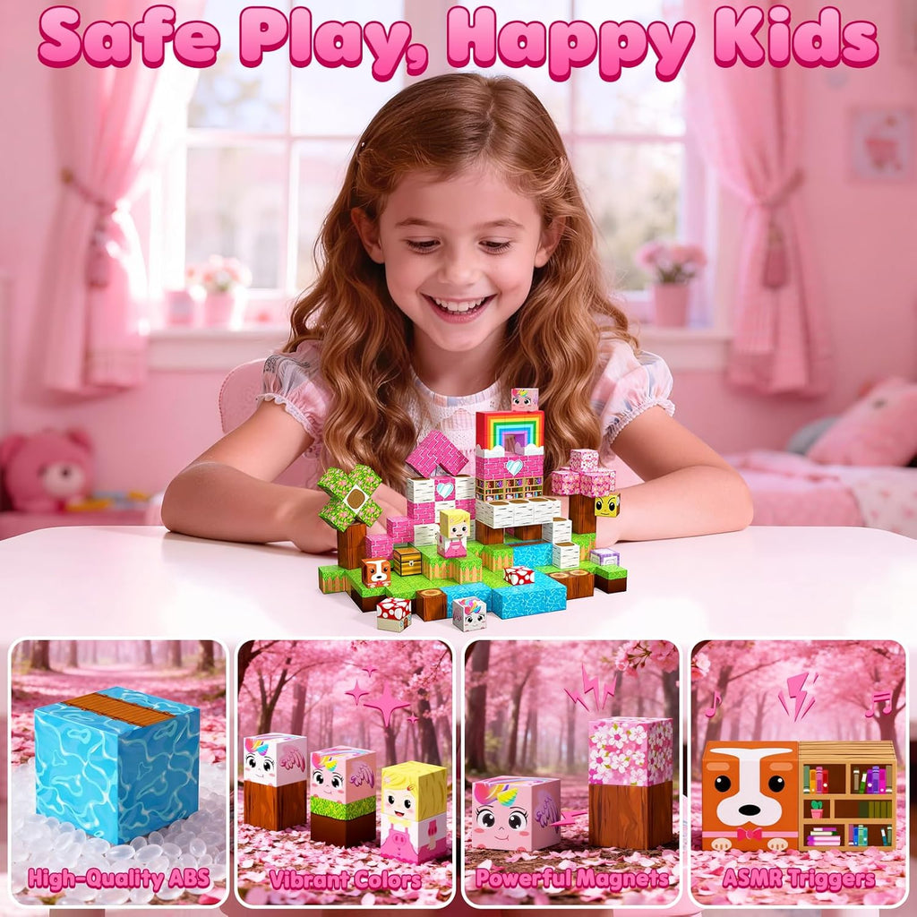 Magnetic Blocks, 100PCS Magnetic Building Blocks