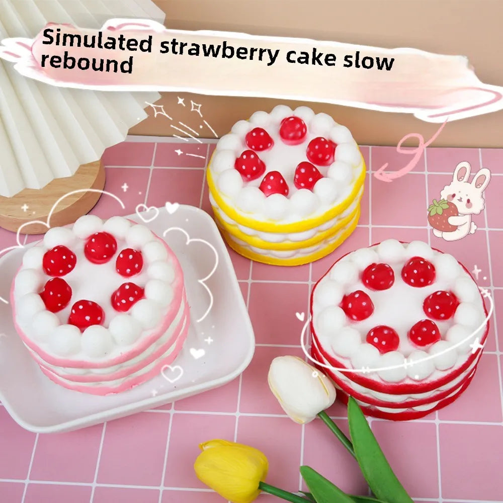 Strawberry Birthday Cake Squishies