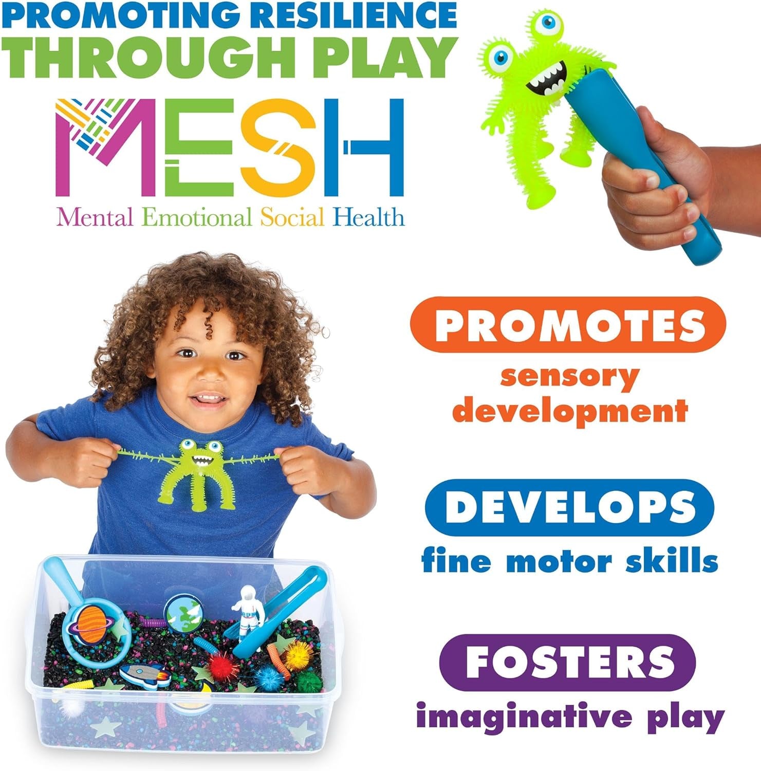 Sensory Bin: Outer Space Toys 