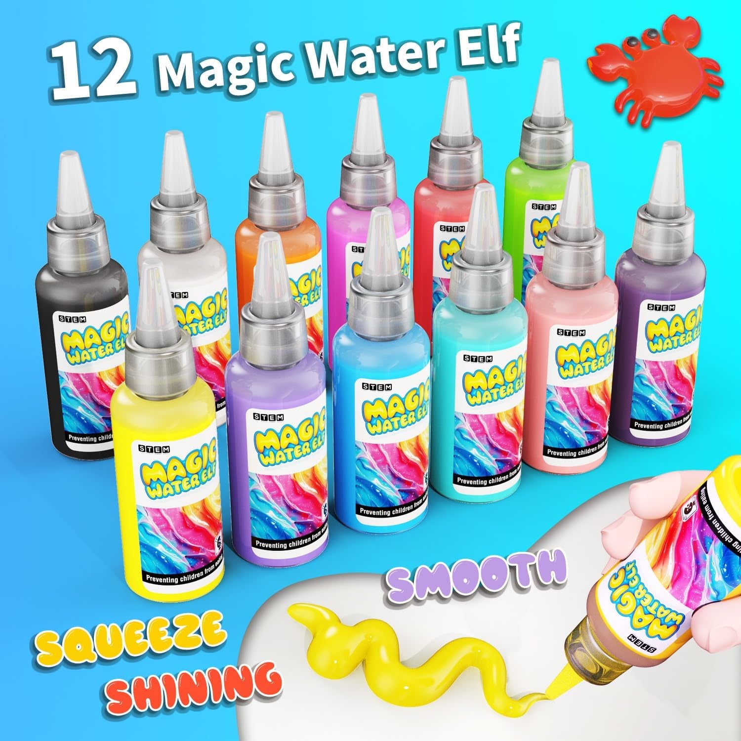 Aqua Fairy Water Gel Kit 12 Magic Gels &12 Molds Make Your Own Water Pets