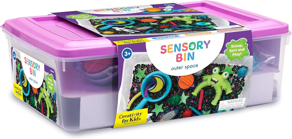 Sensory Bin: Outer Space Toys 