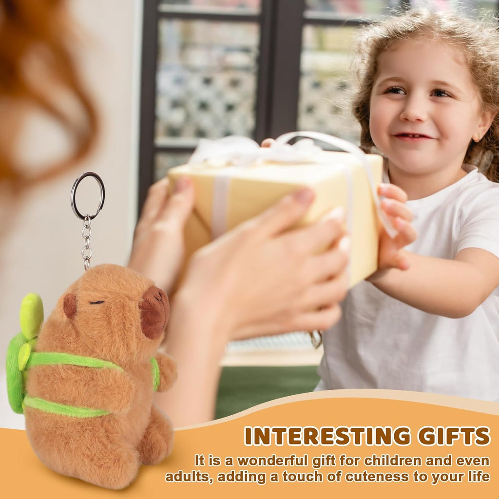 Cute Capybara Plush Keychain, 6.3-Inch 