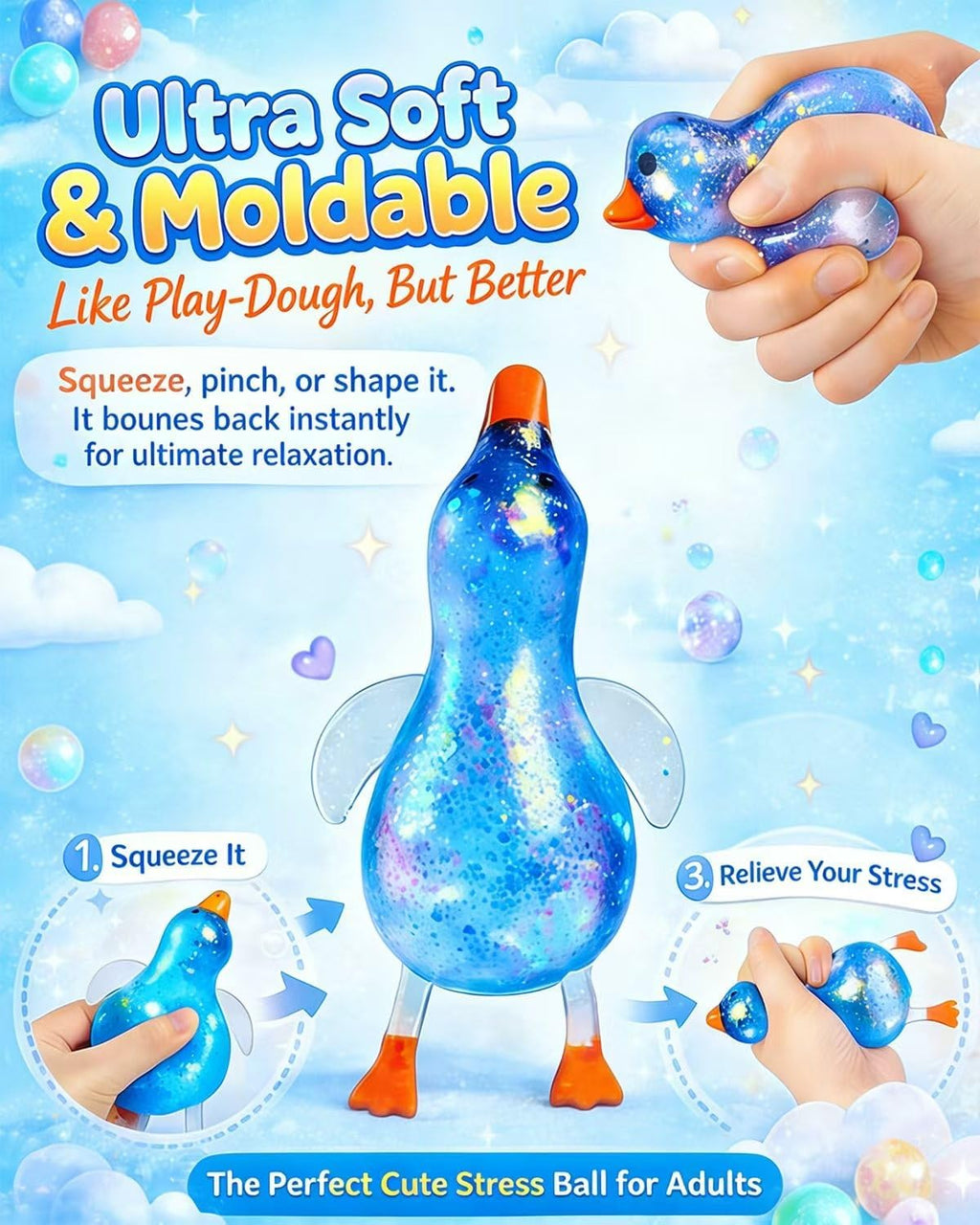 Glitter Duck Squishy 