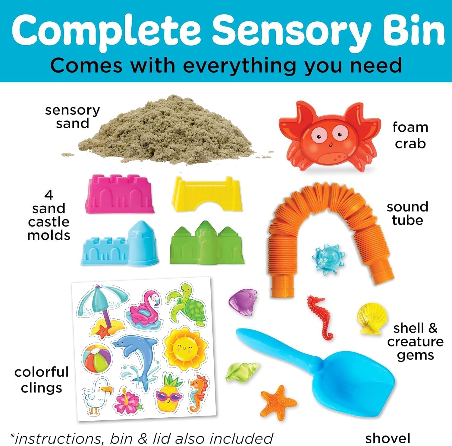 Sensory Bin: Beach 