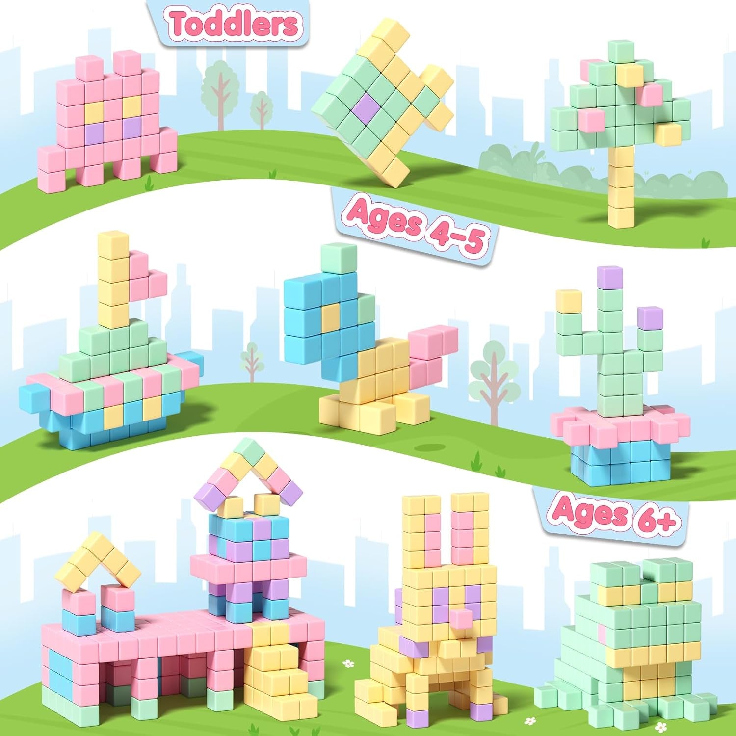 45PCS Magnetic Blocks - Toddler Girl Toys