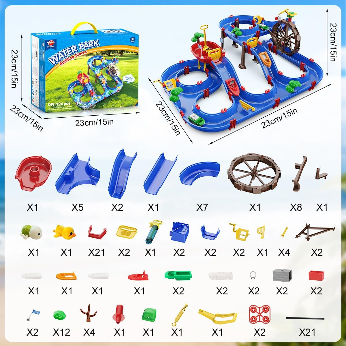 2-Tier Watermill Summer Water Table