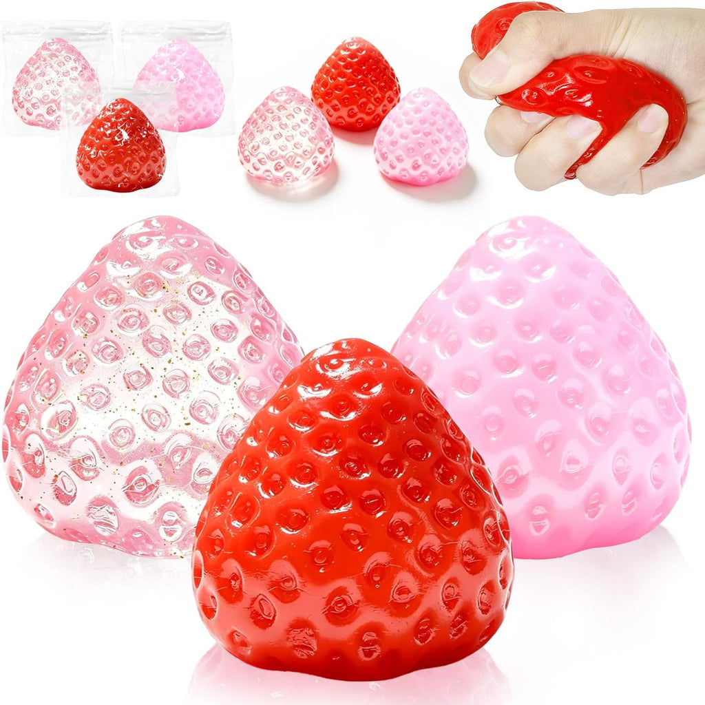 3Pcs Big Squishies Strawberry Toys