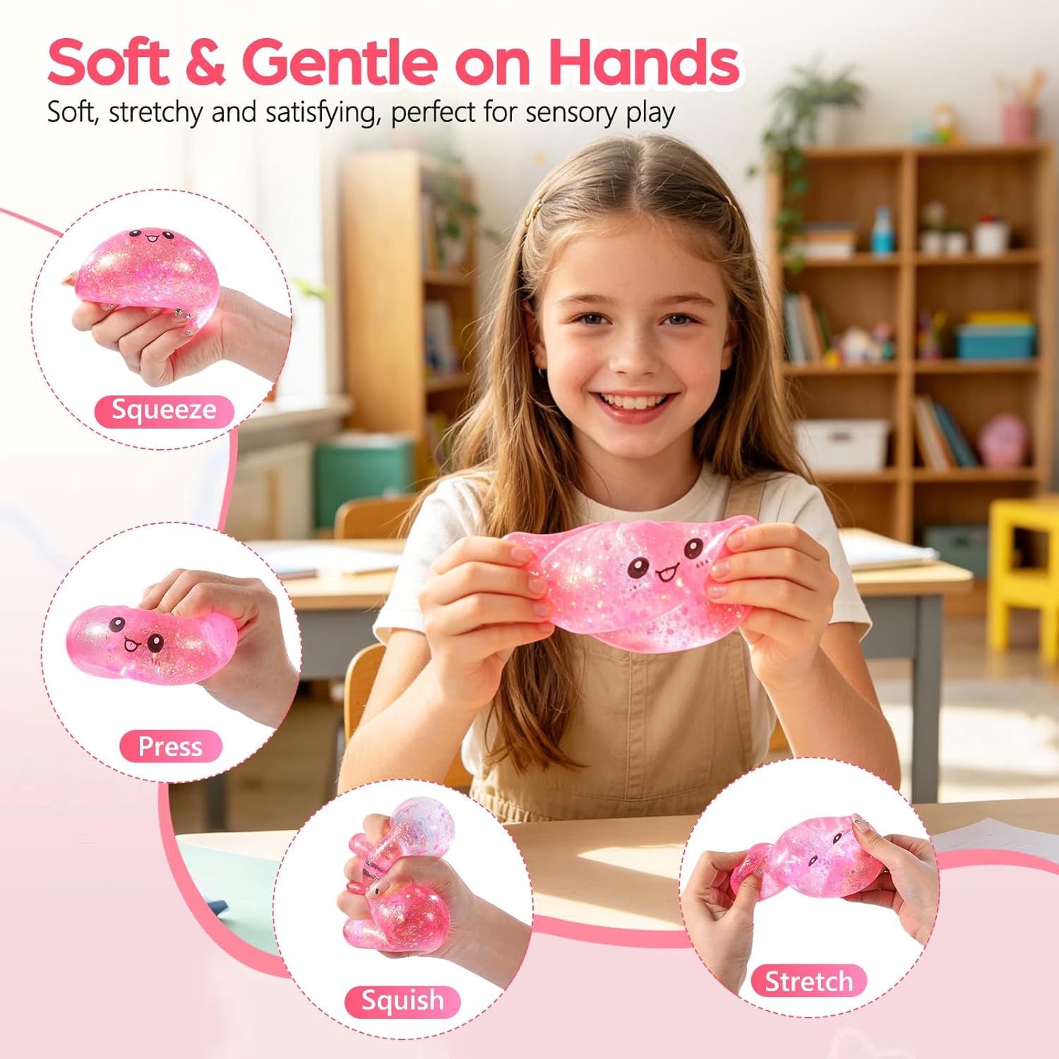Sugar Dumpling Squishy,Rare Style (Pink)