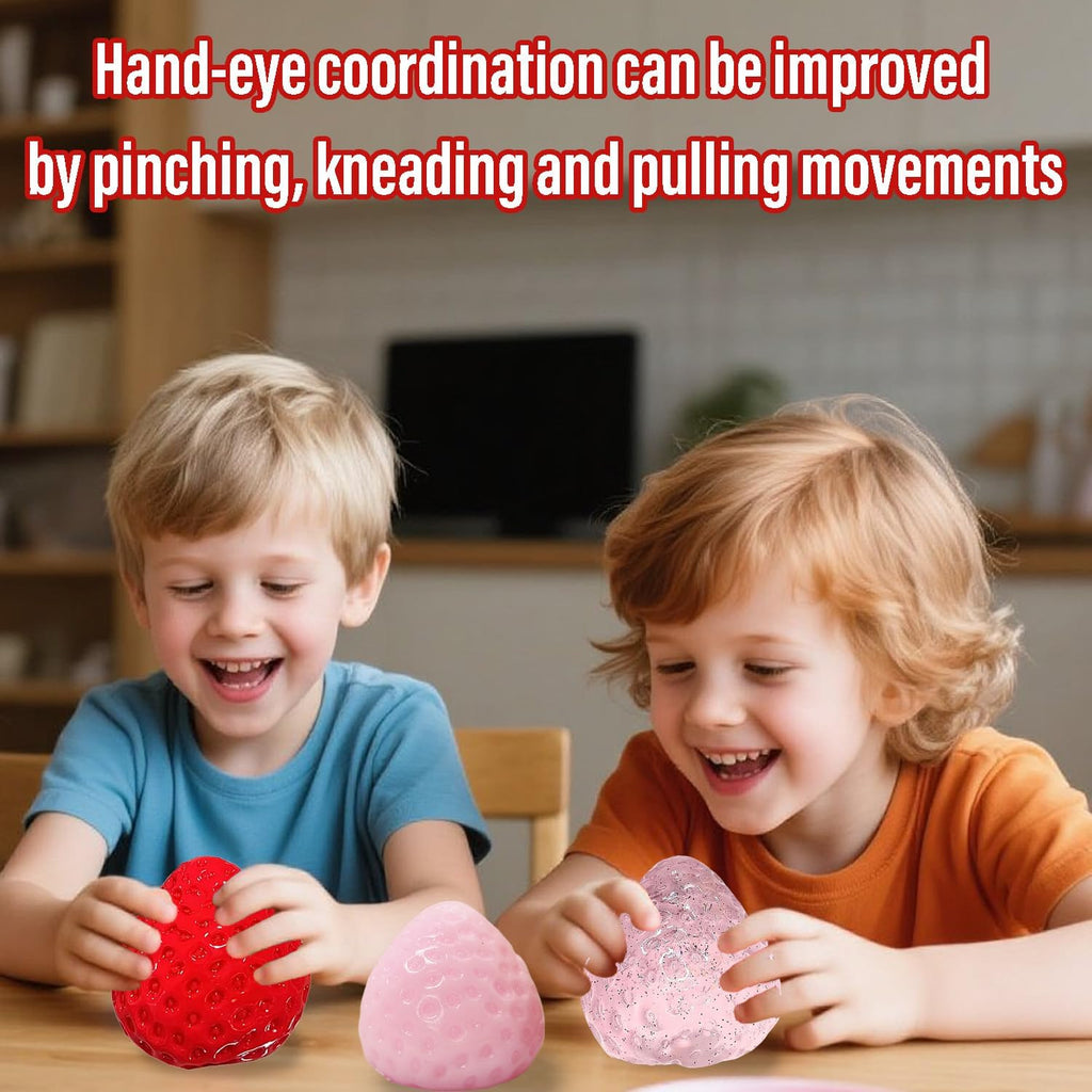 3Pcs Big Squishies Strawberry Toys