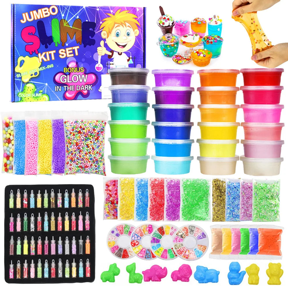 Stretch Crystal Slime Set Slime DIY Butter Slime