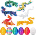 6 Pcs 3D Printed Dragon Eggs with Dragon Inside 