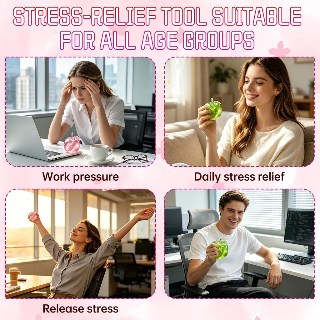 Stress Relief Toy, Apple Squishy (Green)