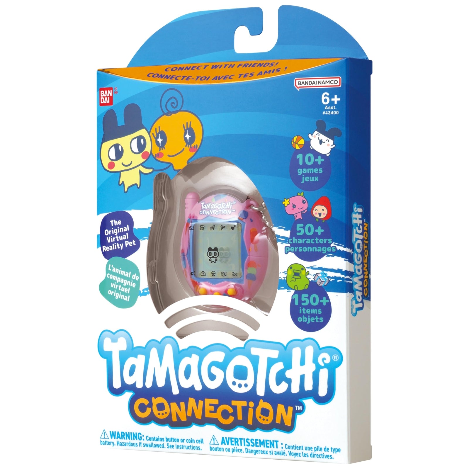 Tamagotchi Connection Ice Cream Shell Virtual Pet Interactive Game Ages 6+