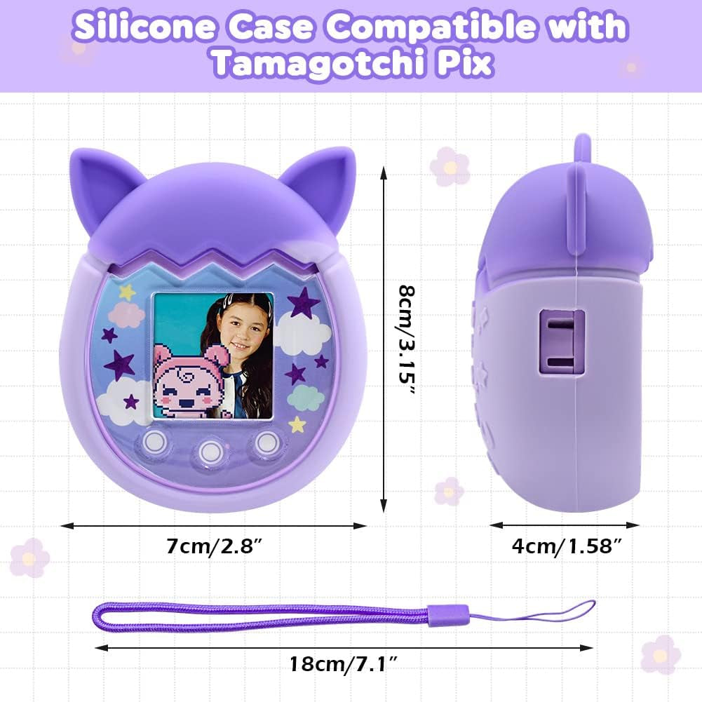 Silicone Case for Tamagotchi Pix Virtual Pet Game Machine