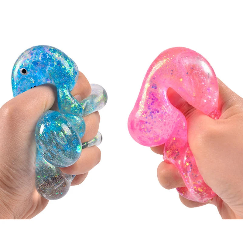 Fidget Bear Toy Squishys Glitter Gummy Bear Needoh 