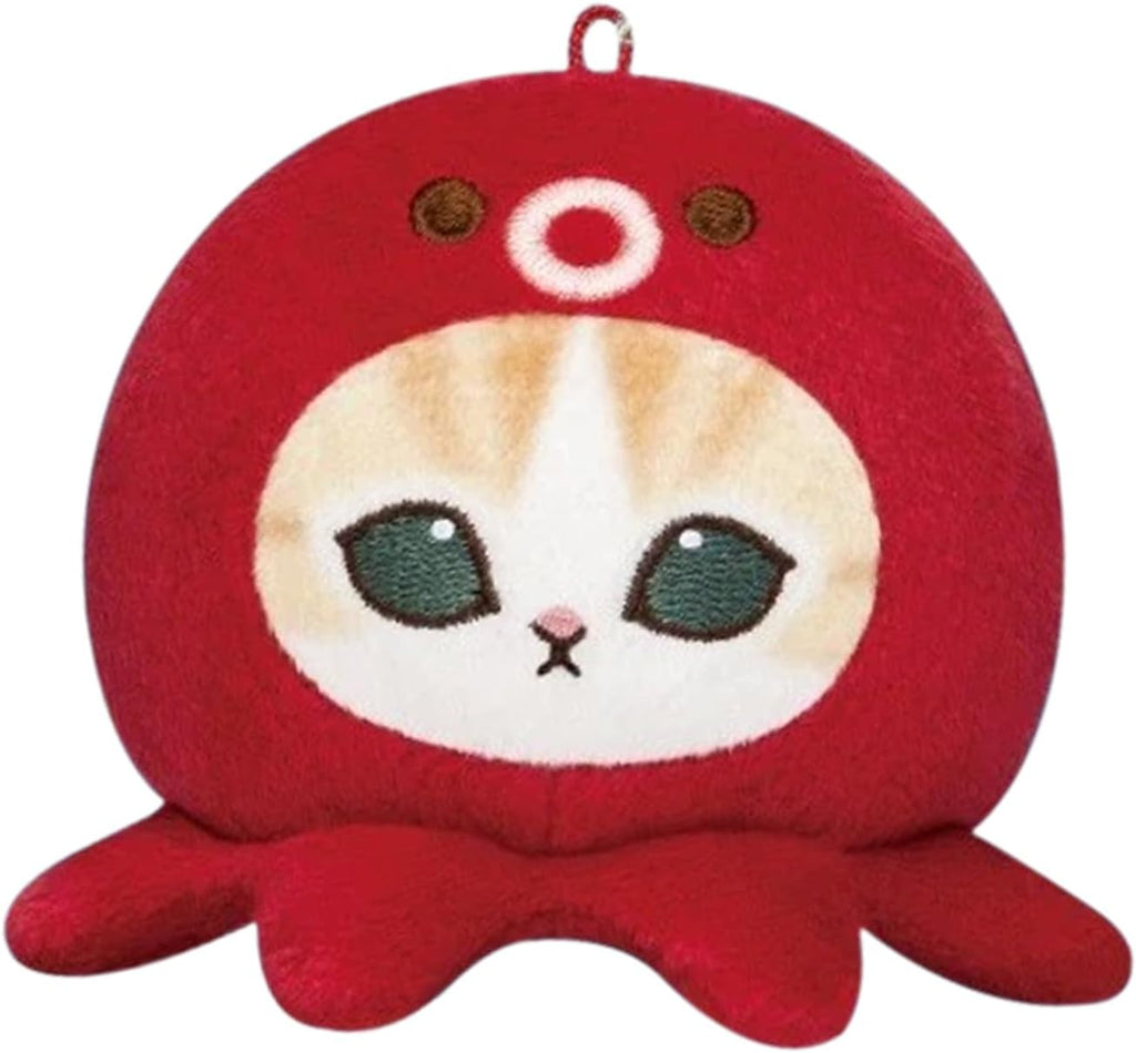 Mofusand Marine Life Meow Face Plush Blind Box – 5 Variations (Receive 1 Random), Kawaii Cat Collectible Plush Keychain for Adults & Pop Culture Fans