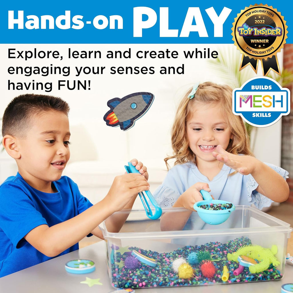 Sensory Bin: Outer Space Toys 