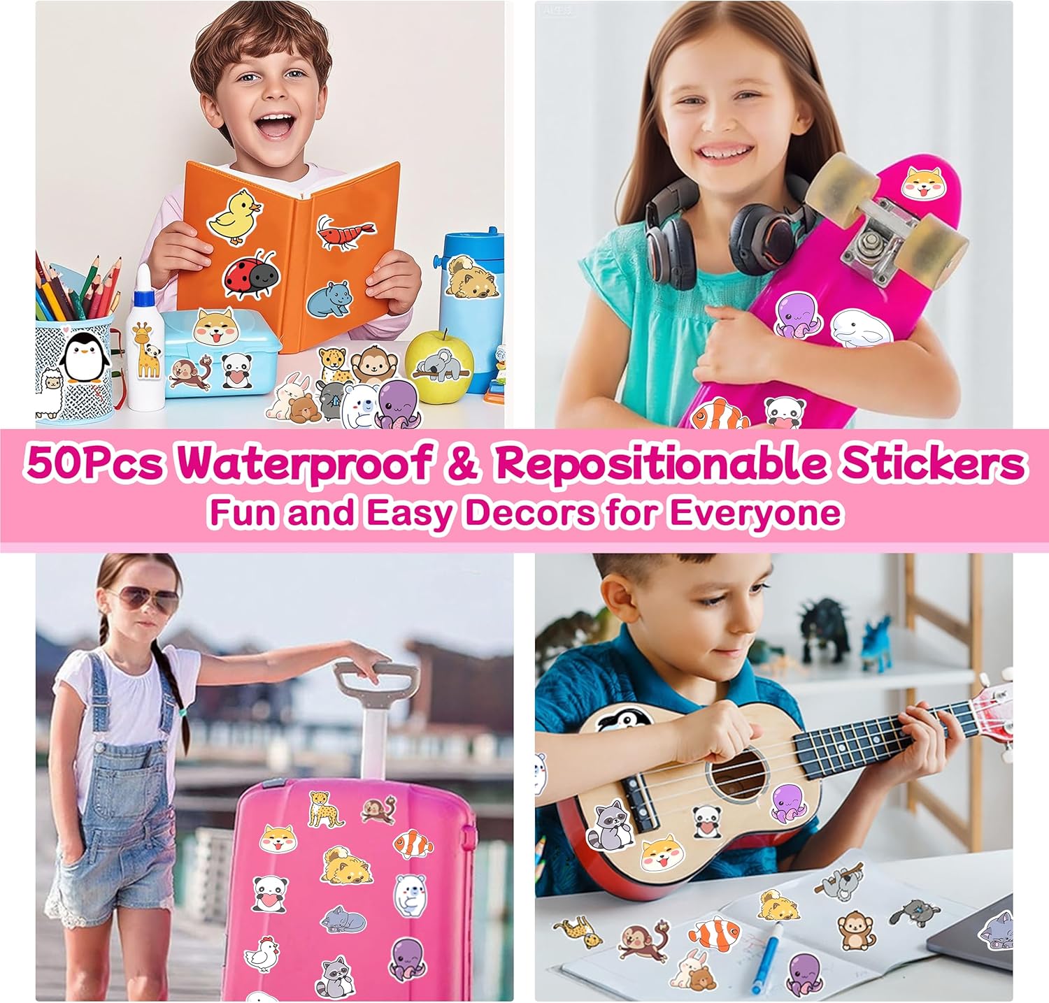 Taba Squishy Pack – 24 Pack Taba Squishies Squeeze Toys with 50 Stickers