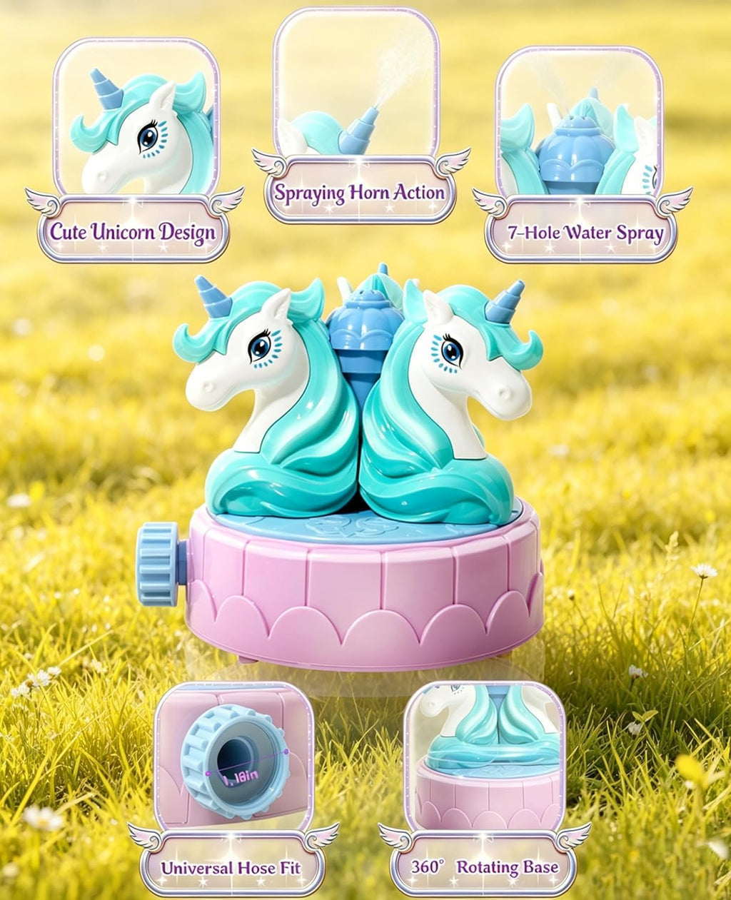 Sprinkler for Kids Outdoor Water Toys
