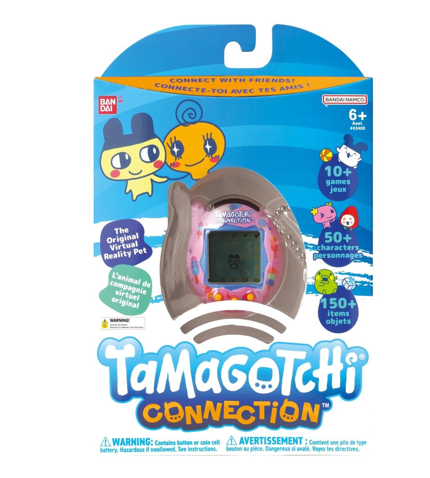 Tamagotchi Connection Ice Cream Shell Virtual Pet Interactive Game Ages 6+