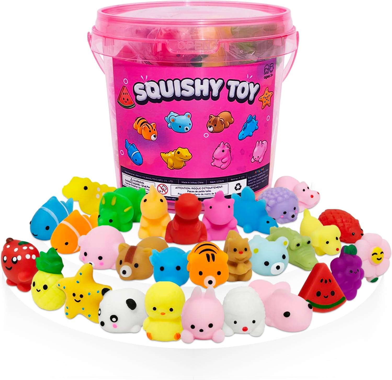 30 Pack Mochi Squishy Toys