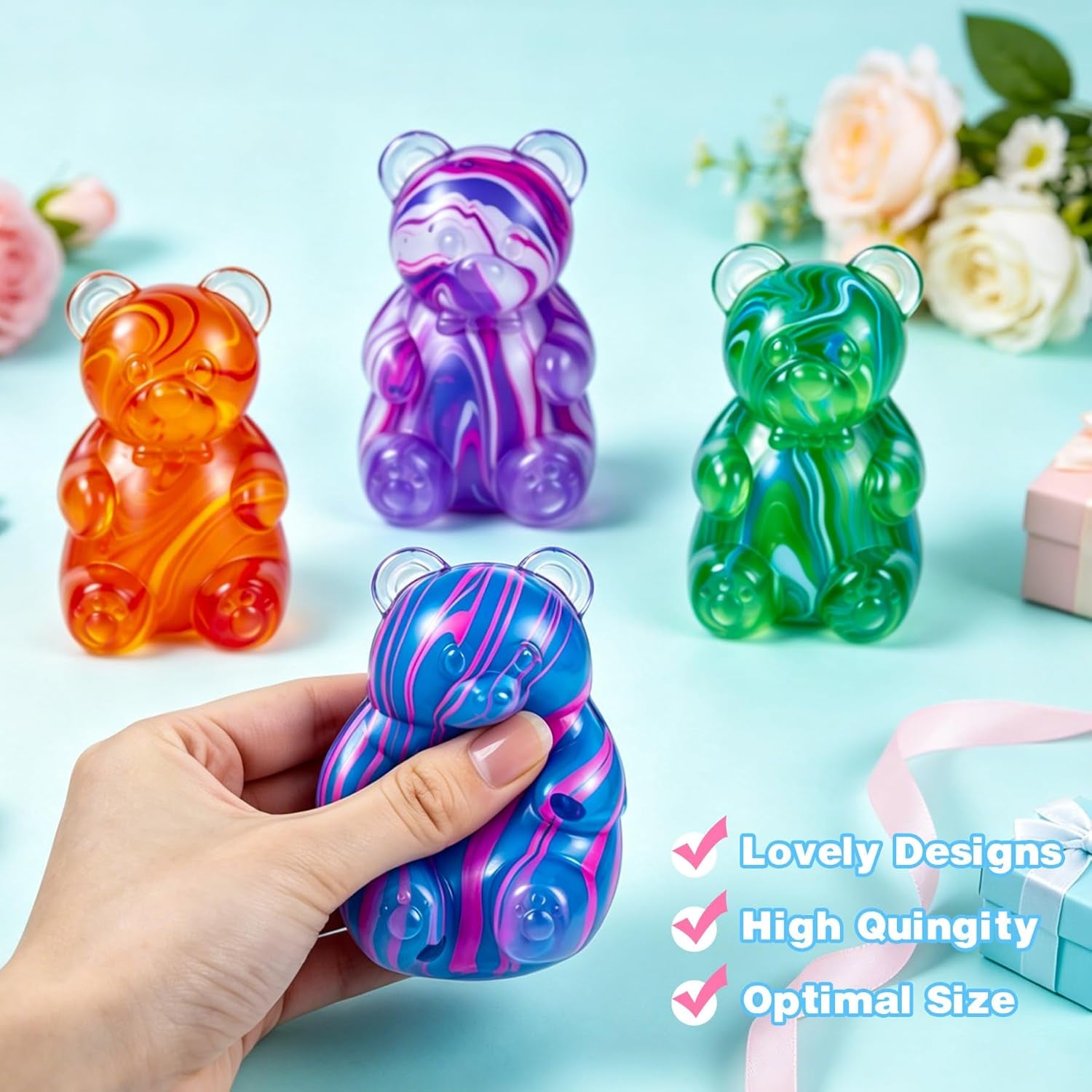 1Pc Gummy Bear Squishies 