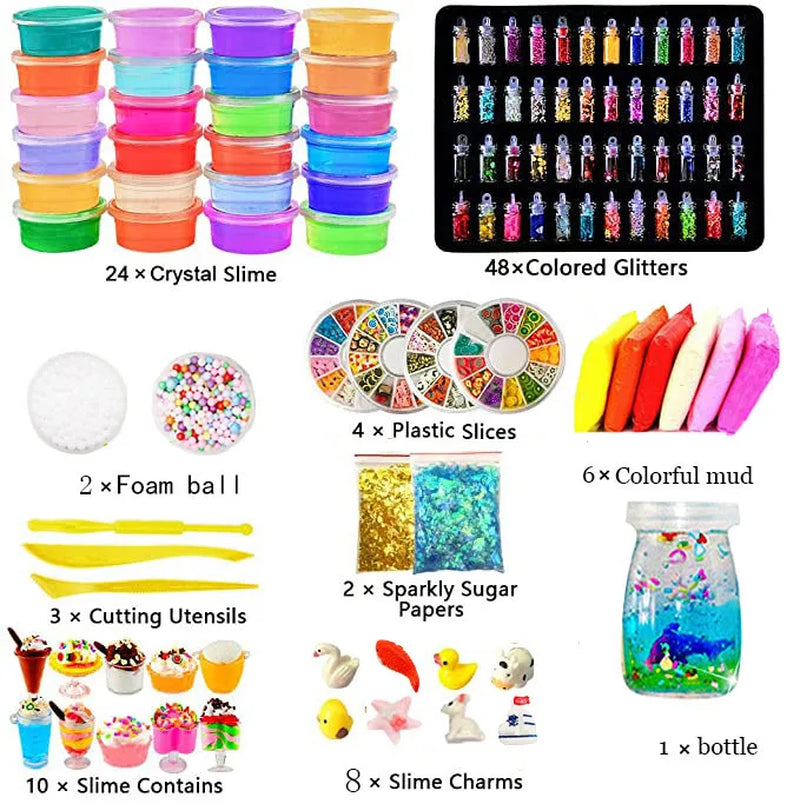 Stretch Crystal Slime Set Slime DIY Butter Slime