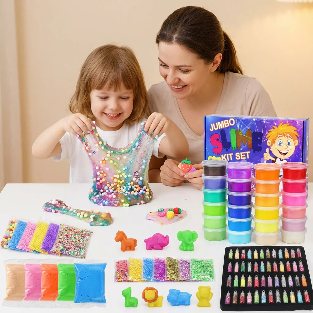 Stretch Crystal Slime Set Slime DIY Butter Slime