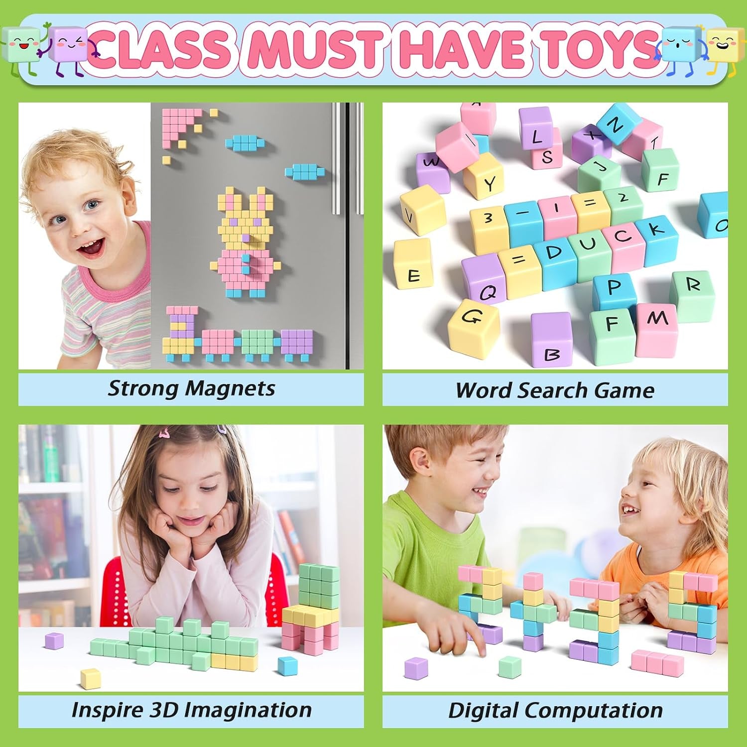 45PCS Magnetic Blocks - Toddler Girl Toys