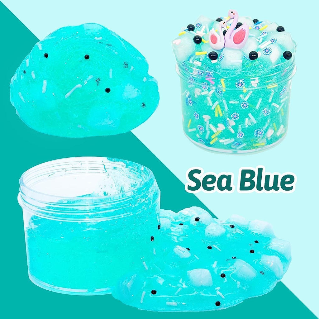 Jelly Cube Clear Slime Kit 8 Pack for Kids