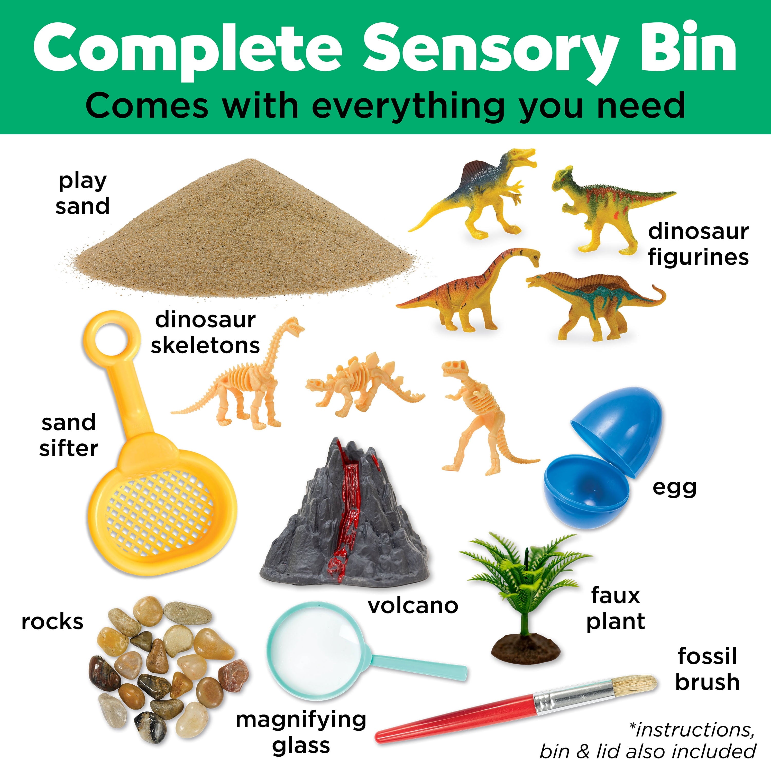 Sensory Bin: Dinosaur Dig (Ages 3+)