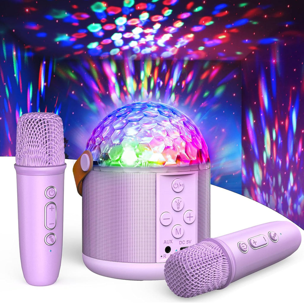Portable Bluetooth Speaker with Disco LED Light